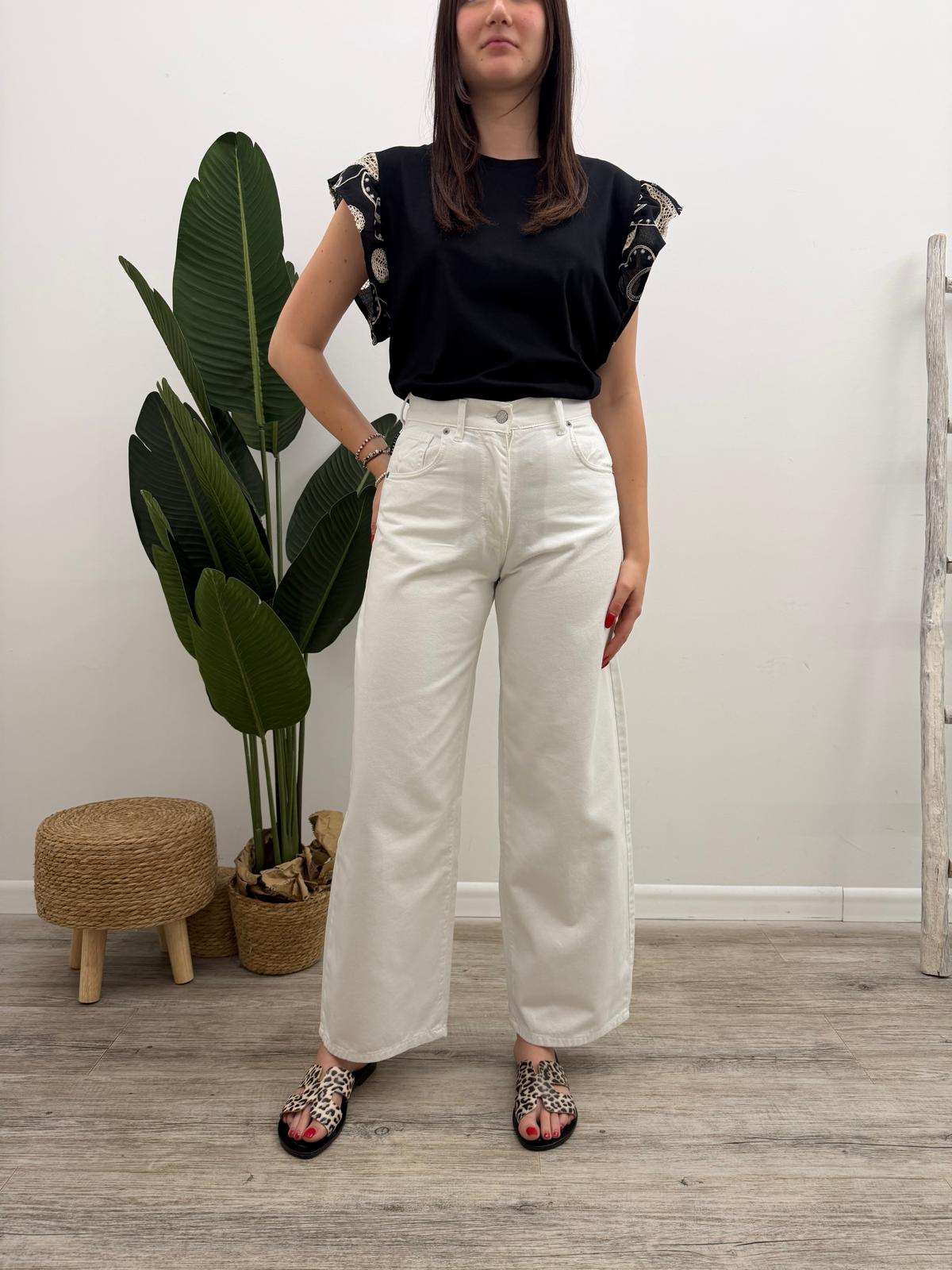 Haveone - Pantalone Bella White