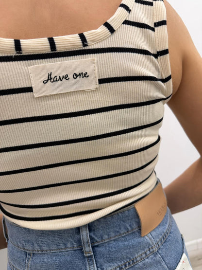 Haveone - Canotta Riga Bottoni