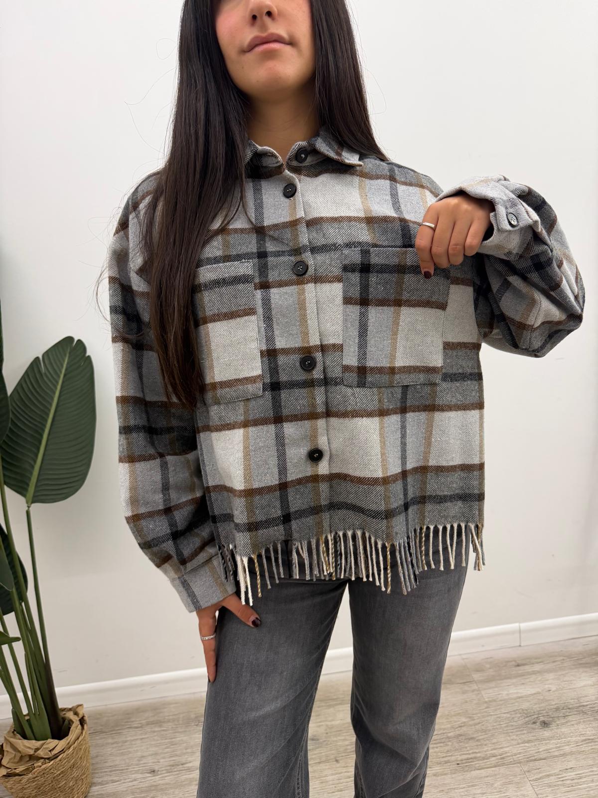 Vicolo - Camicia Quadri Frange