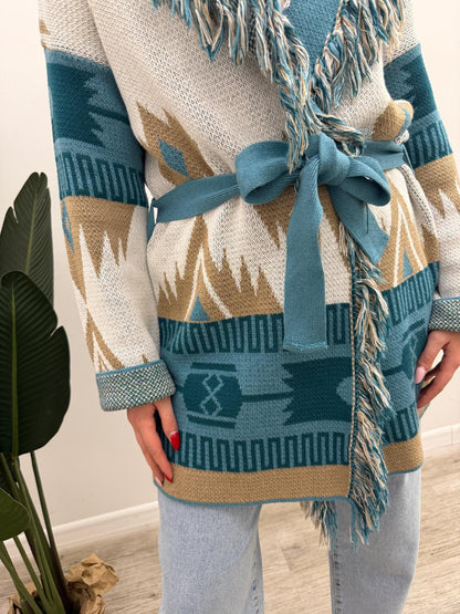 Vicolo - Cardigan Alanui Frangette