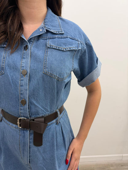 Susy Mix - Abito Denim Cintura