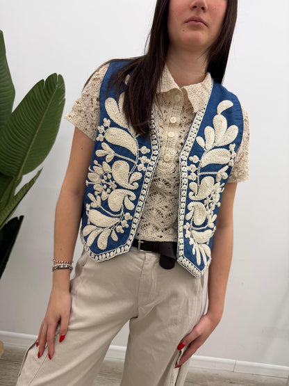 Susy Mix - Gilet Ricamo