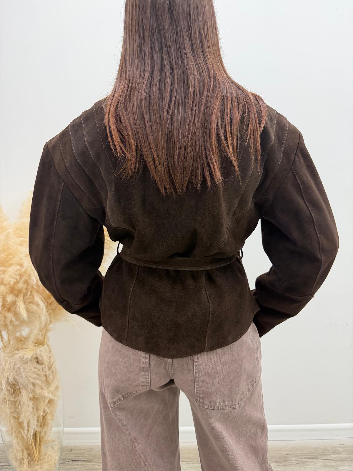Vicolo - Giacca Suede Cintura