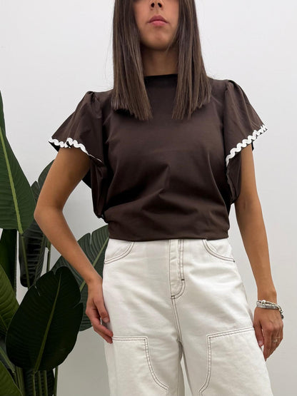 Susy Mix - Tshirt Volant Onde