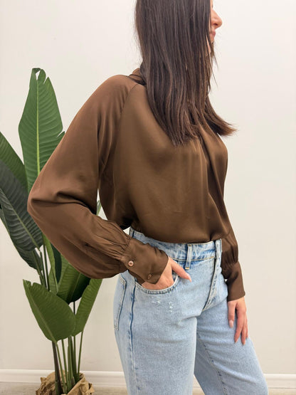Haveone - Blusa Collo Incrocio