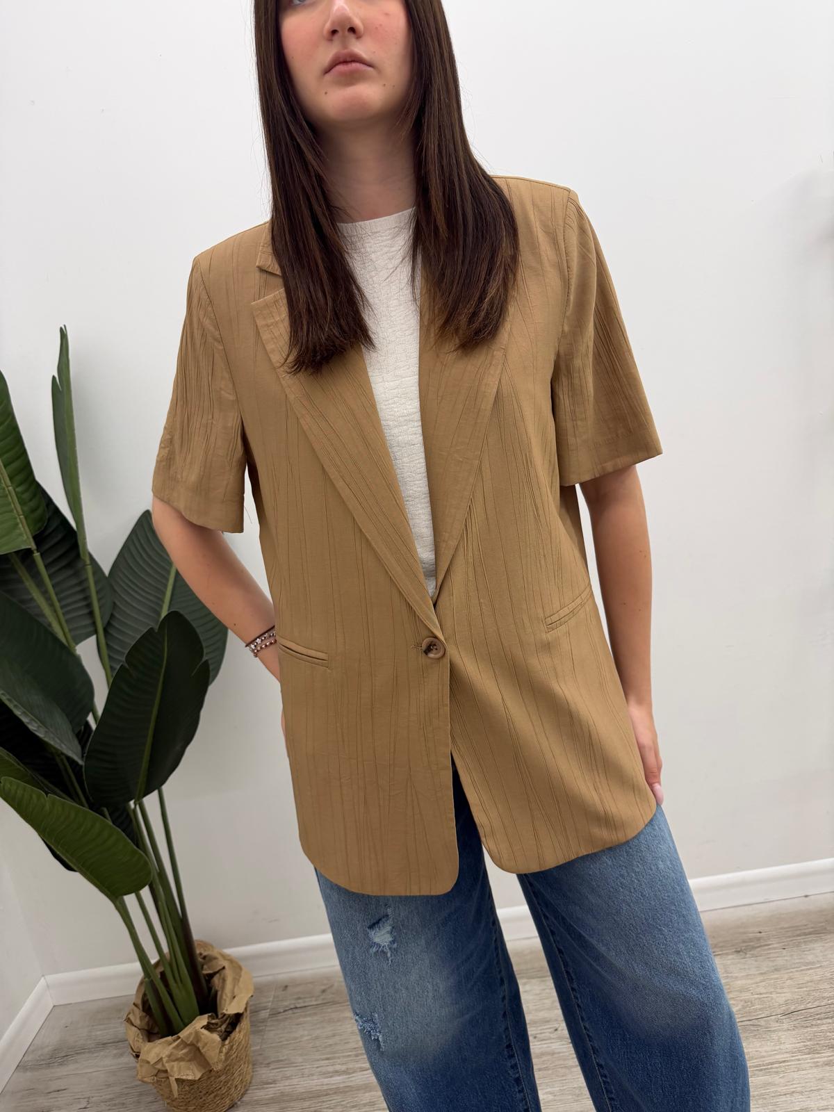 Haveone - Blazer Crinkle Manica Corta