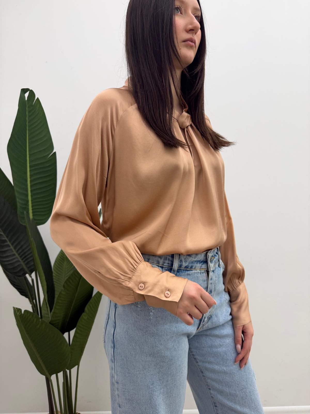 Haveone - Blusa Collo Incrocio
