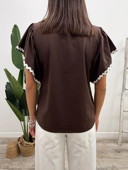 Susy Mix - Tshirt Volant Onde