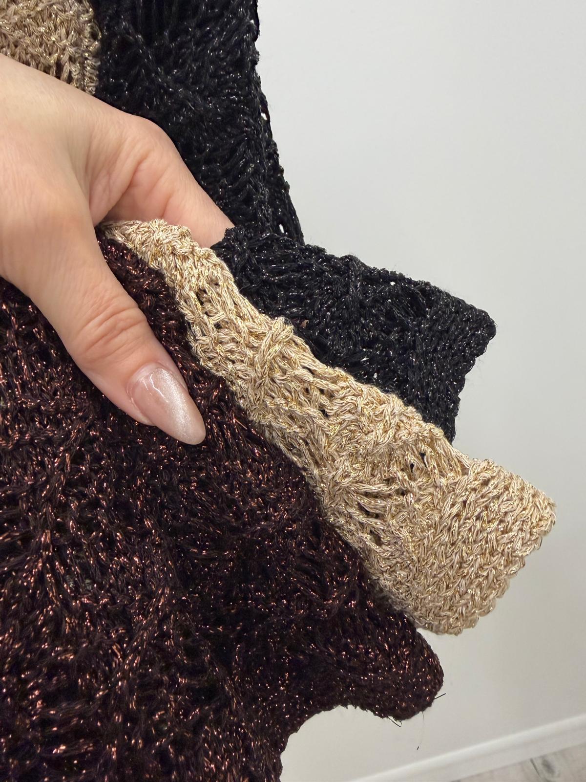 Kontatto - Cardigan Traforato Lurex