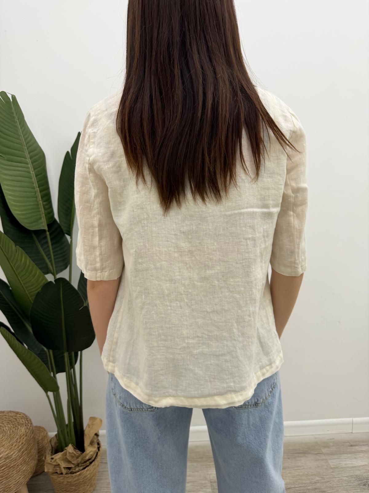 Haveone - Blazer Lino Manica Corta