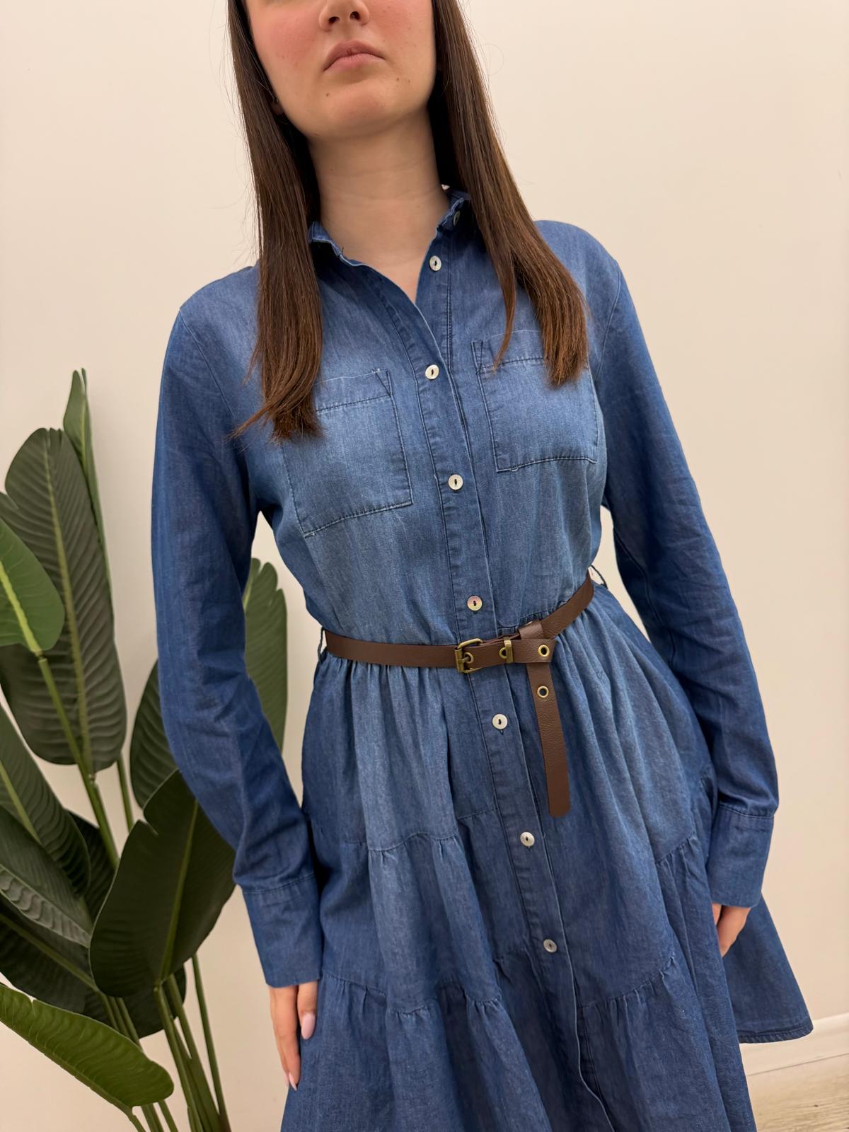 Vicolo - Abito Corto Chambray