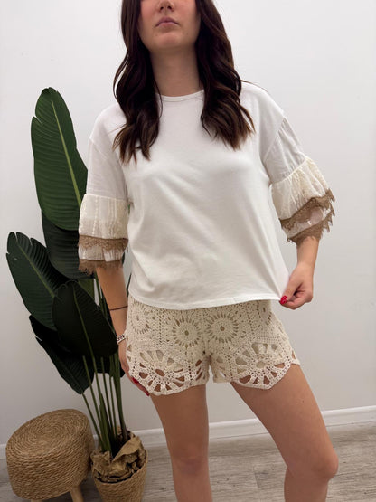 Susy Mix - Tshirt Pizzo Balza
