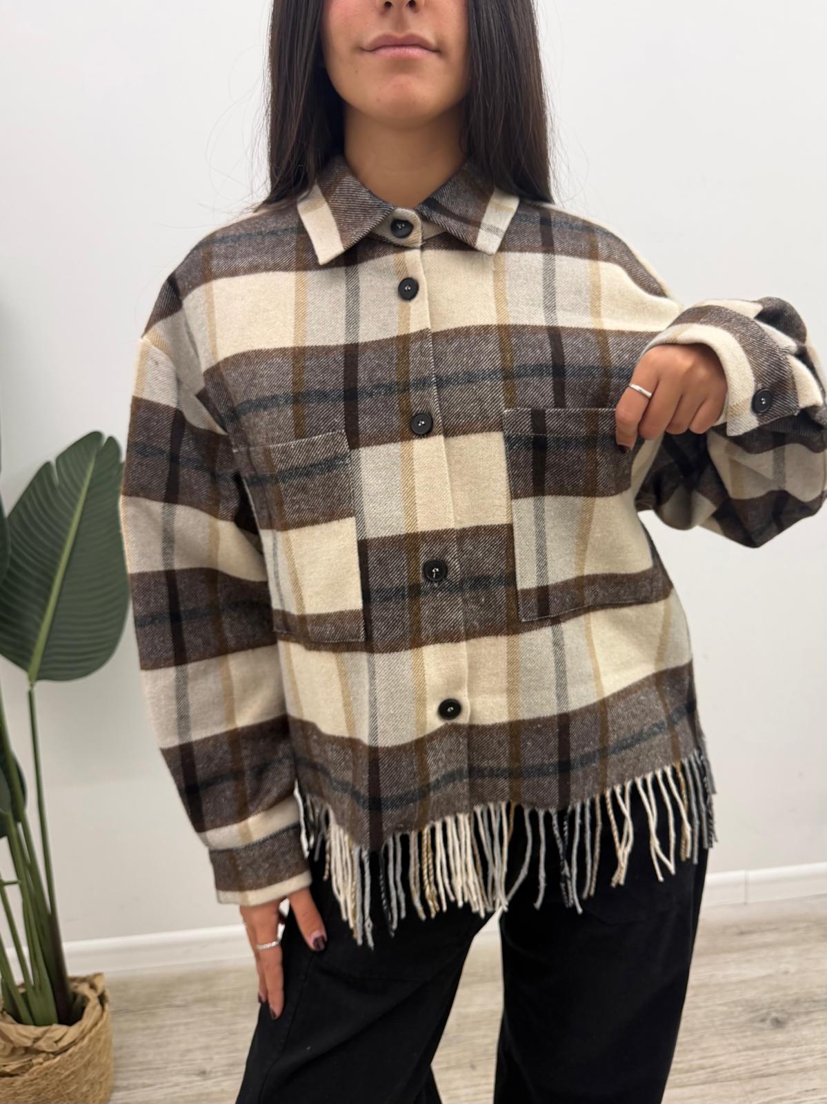 Vicolo - Camicia Quadri Frange