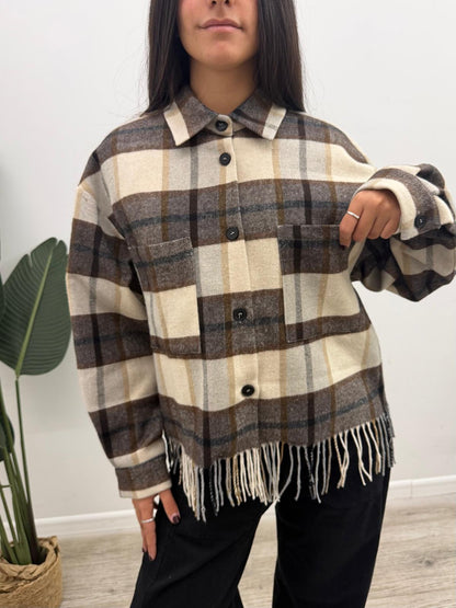Vicolo - Camicia Quadri Frange