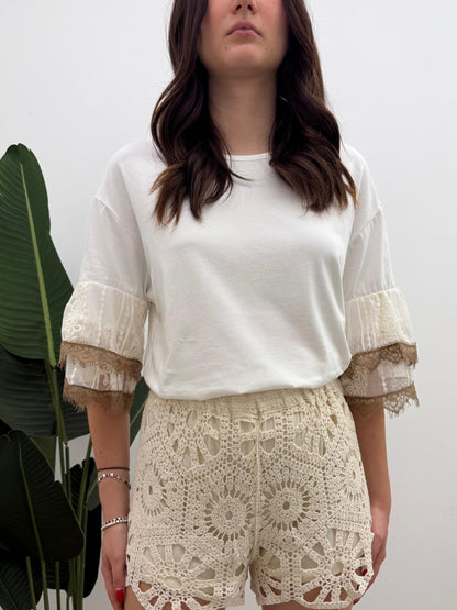 Susy Mix - Tshirt Pizzo Balza