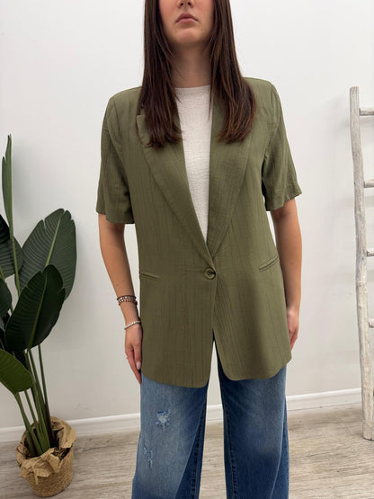 Haveone - Blazer Crinkle Manica Corta