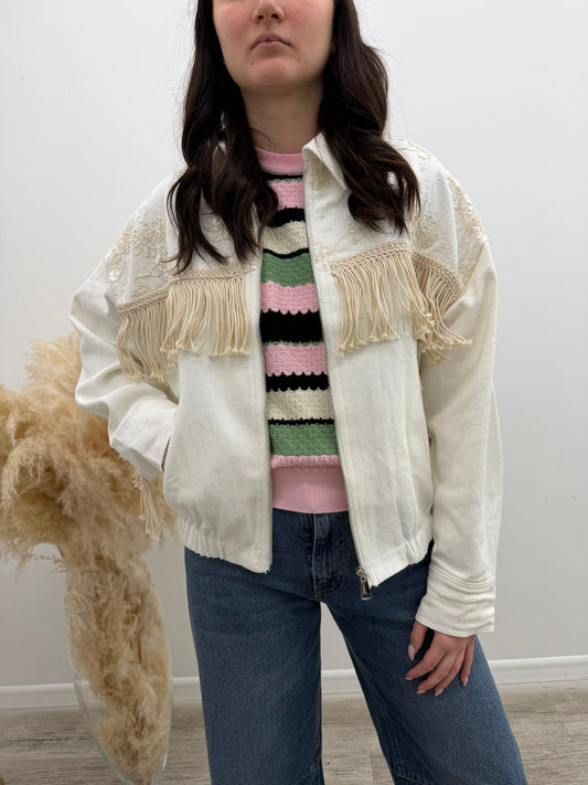 Haveone - Giacca Ricami e Frange