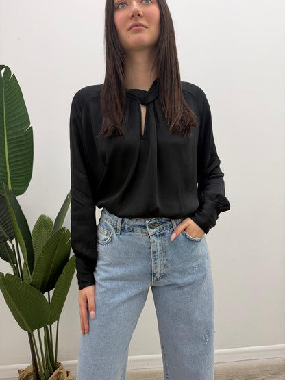 Haveone - Blusa Collo Incrocio