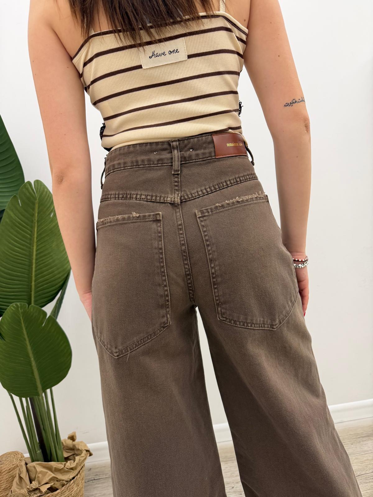 Tensione In - Pantalone Giusy Brown