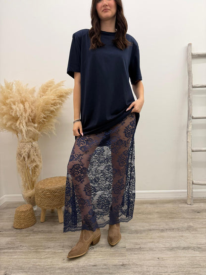 Haveone - Abito Pizzo+Tshirt