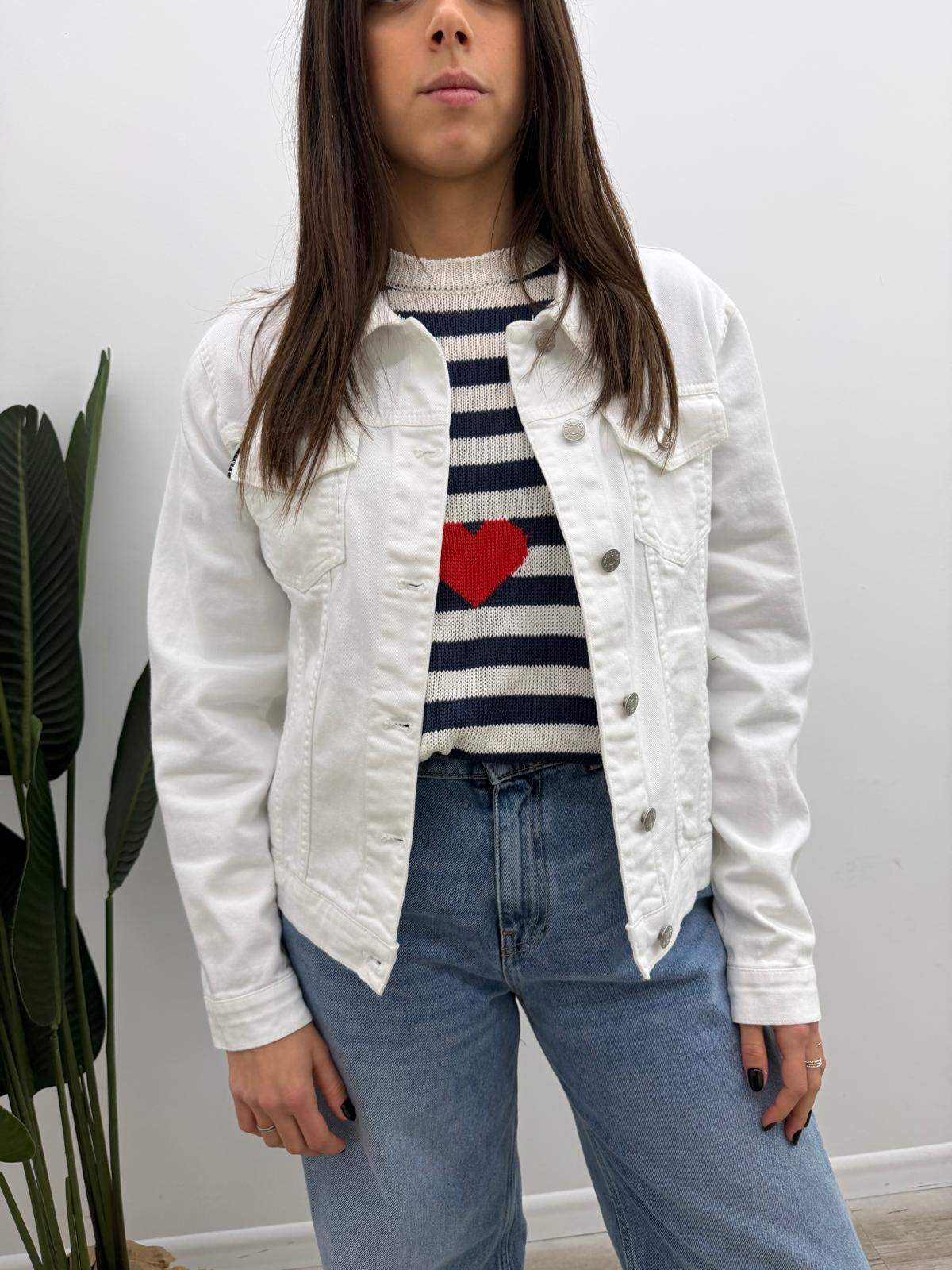 Haveone - Giacca Denim White