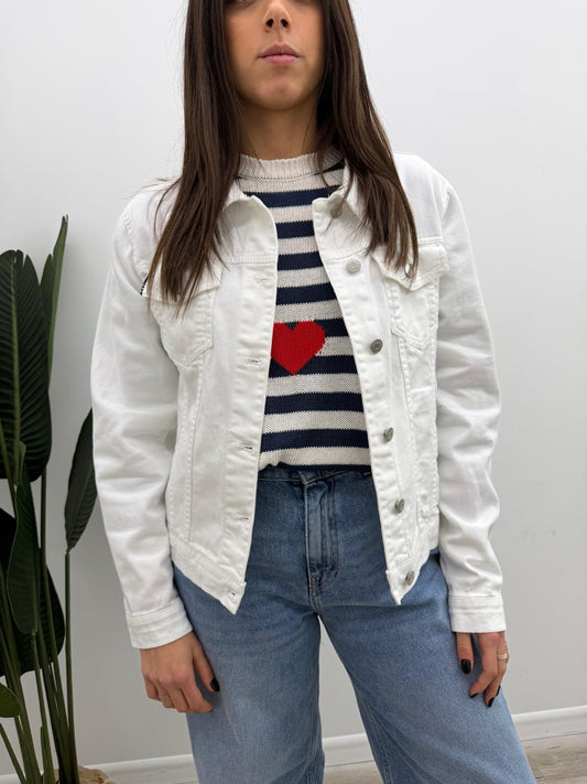 Haveone - Giacca Denim White