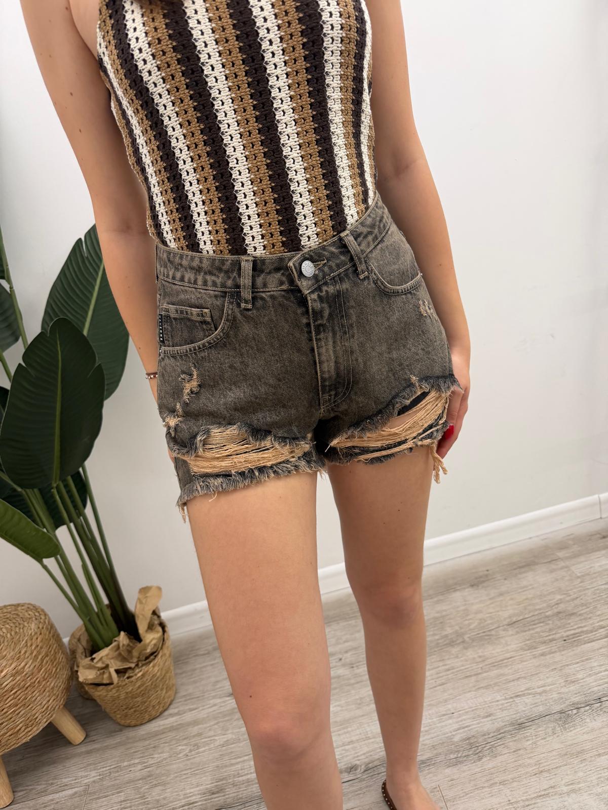 Haveone - Shorts Destroyed Ash