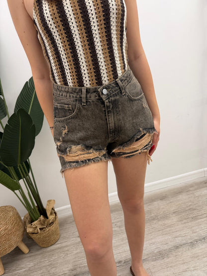 Haveone - Shorts Destroyed Ash