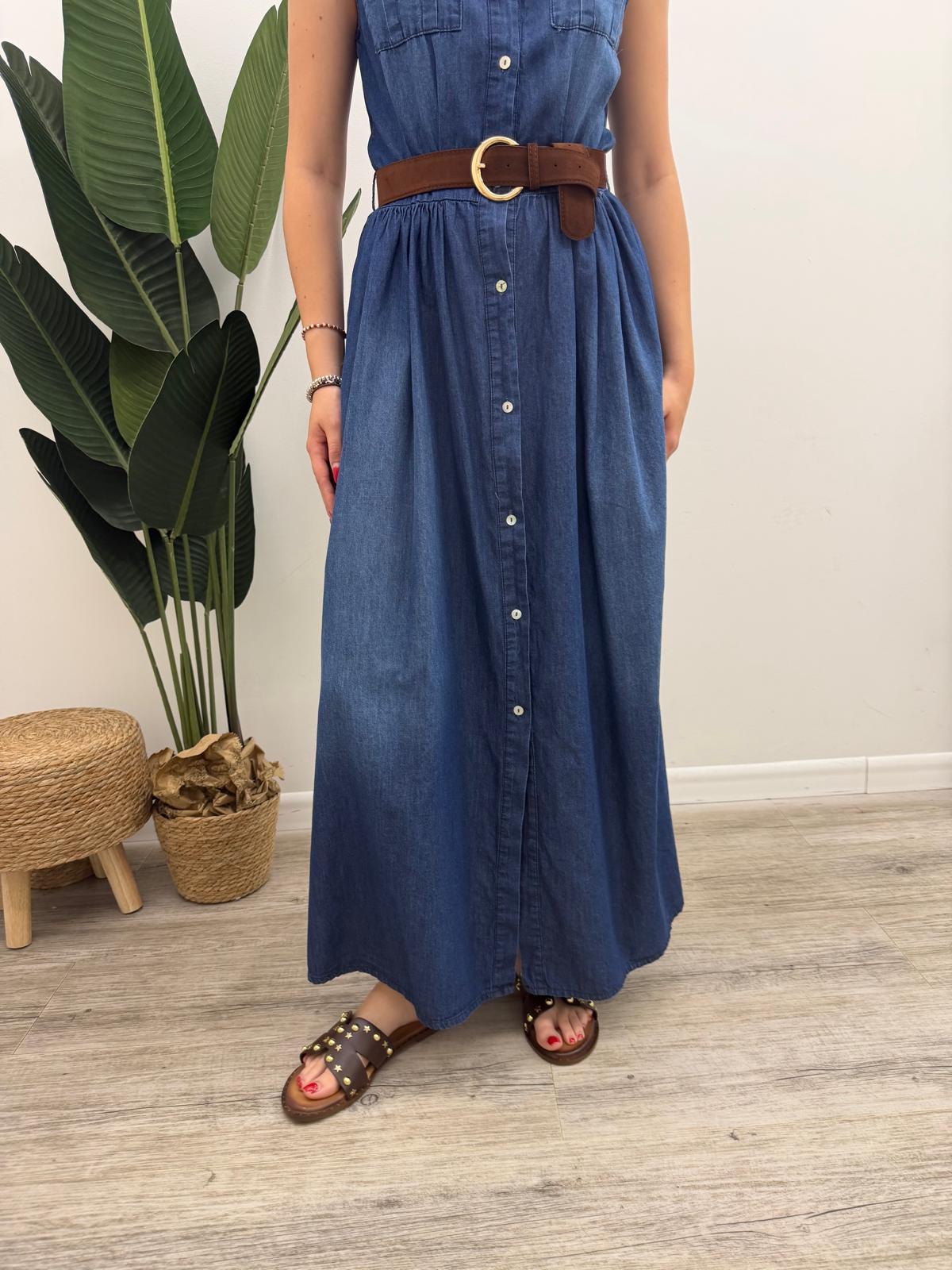 Susy Mix - Abito Chemisier Chambray