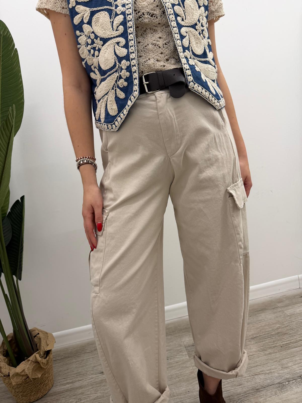 Susy Mix - Pantalone Cargo Cintura