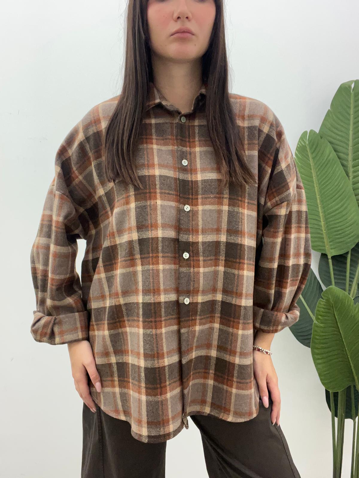 Susy Mix - Camicia Check Ricamo