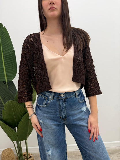 Kontatto - Cardigan Traforato Lurex