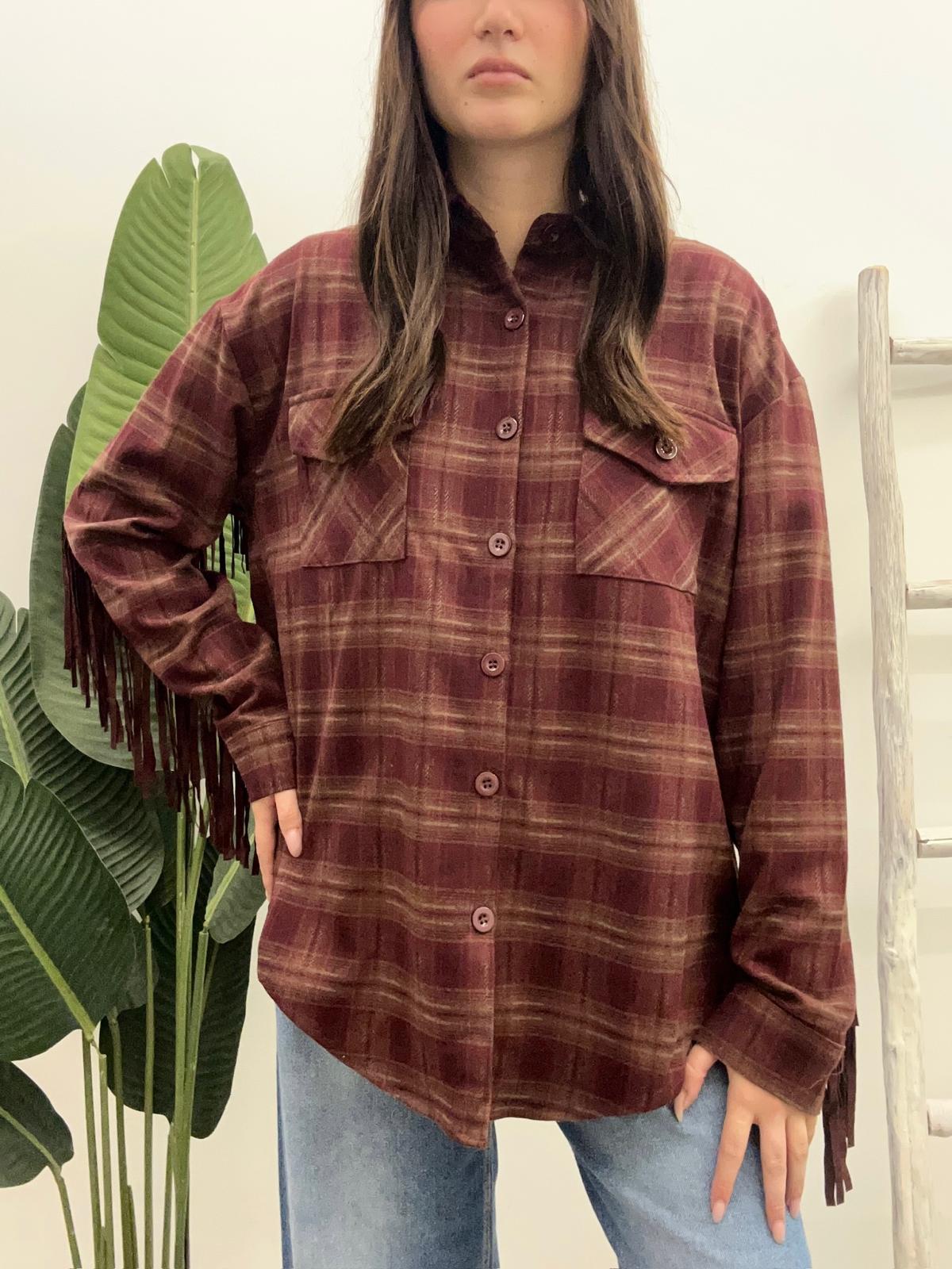 Susy Mix - Camicia Check Frange