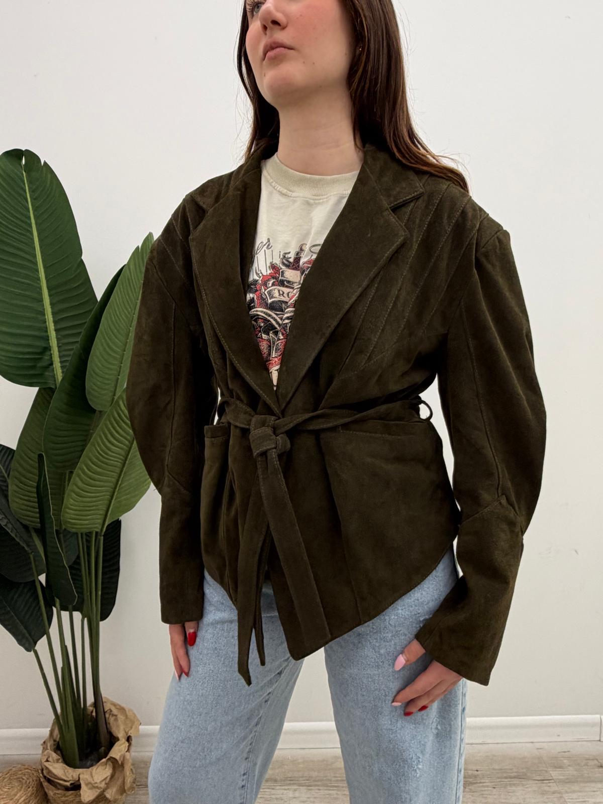 Vicolo - Giacca Suede Cintura