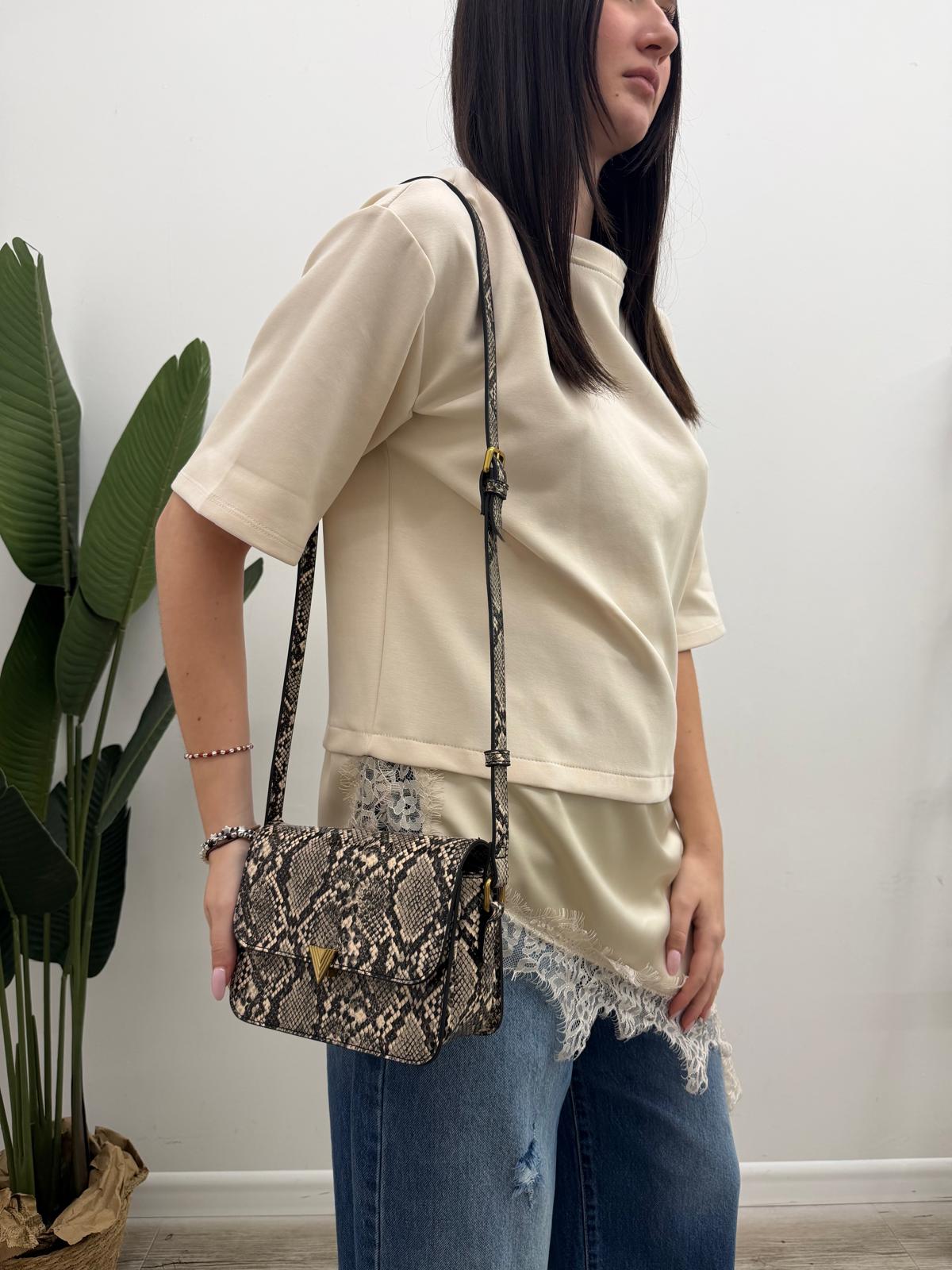Vicolo - Borsa V-Lock Pitonata