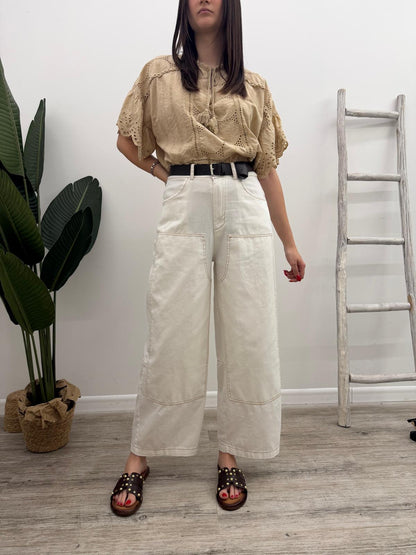 Susy Mix - Pantalone Worker White