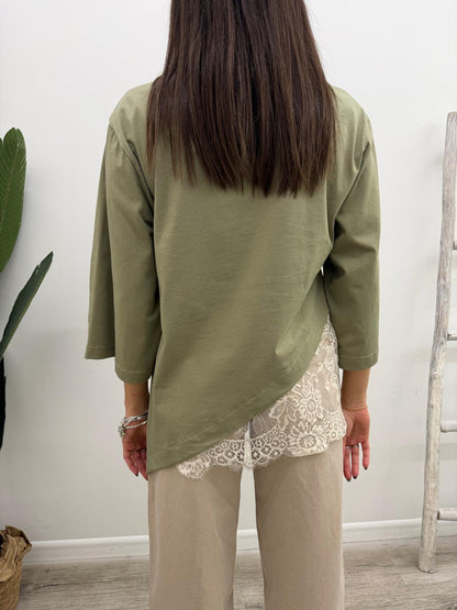 Haveone - Tshirt Obliqua Pizzo