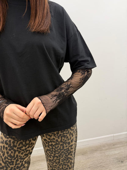 Susy Mix - Tshirt Manica Pizzo