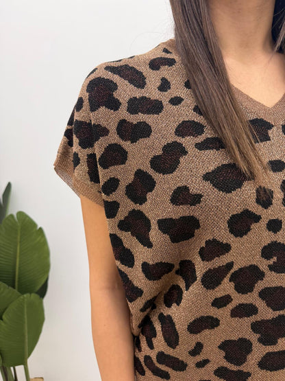 Kontatto - Gilet Maculato Lurex