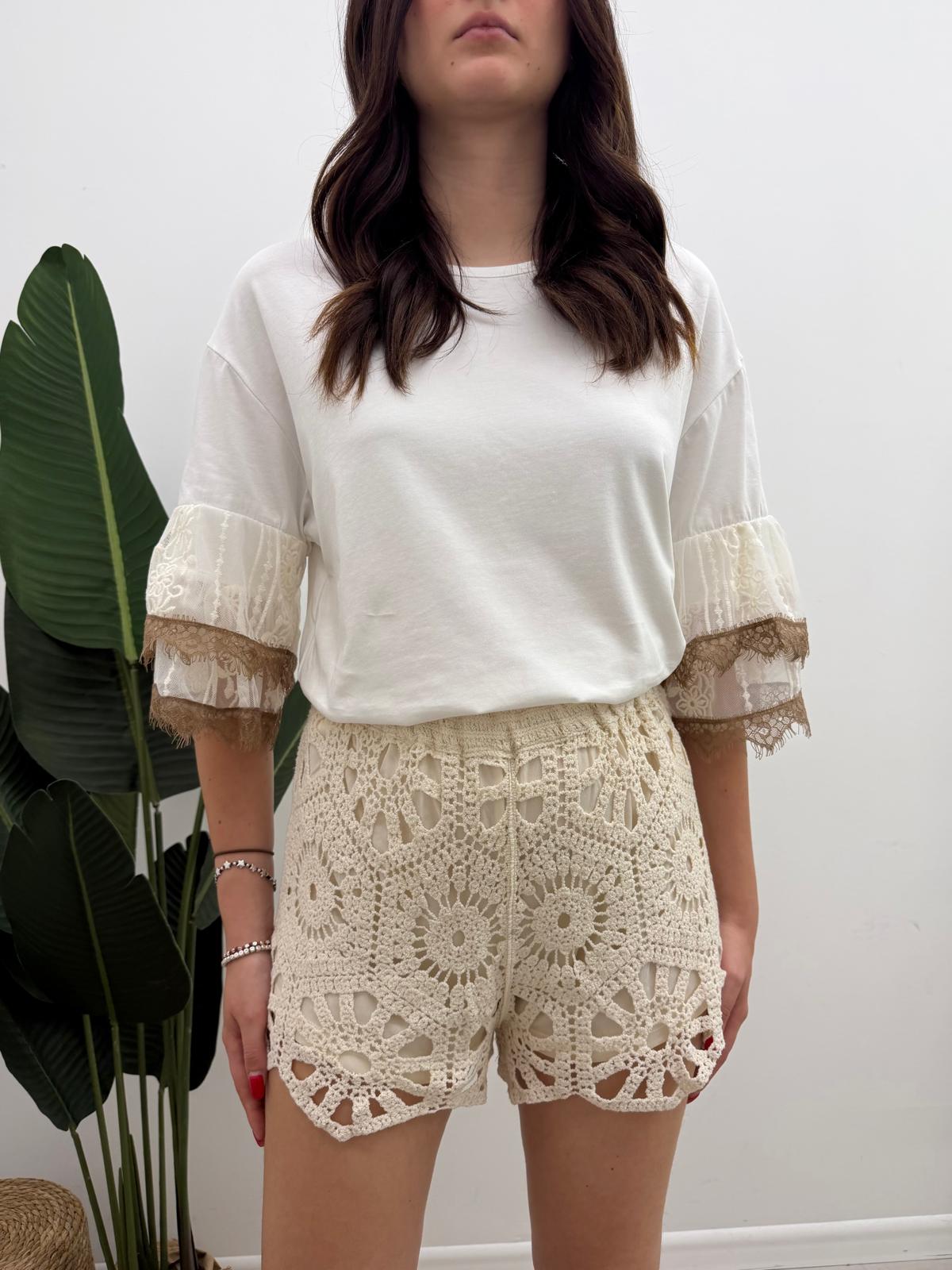 Haveone - Shorts Macramé