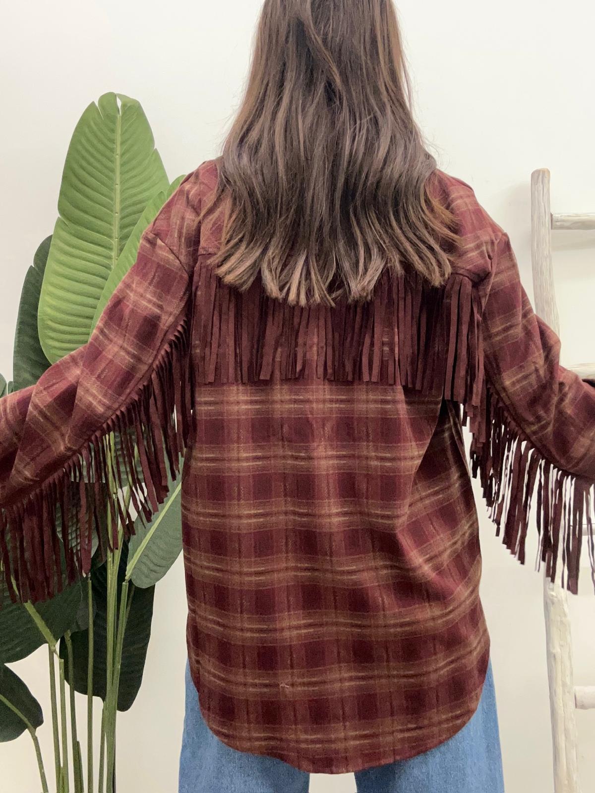 Susy Mix - Camicia Check Frange
