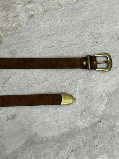 Vicolo - Cintura Metal Tip Camoscio
