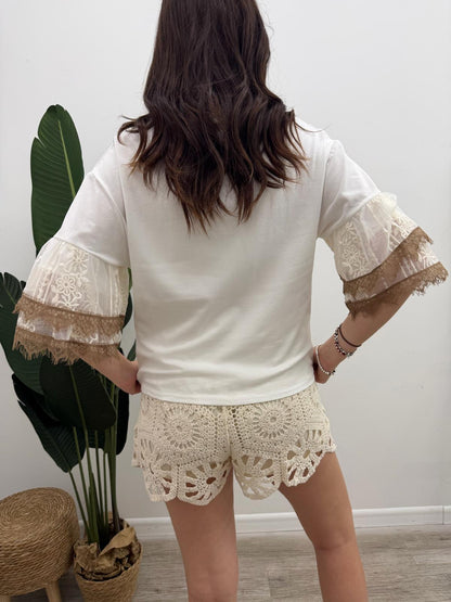 Susy Mix - Tshirt Pizzo Balza