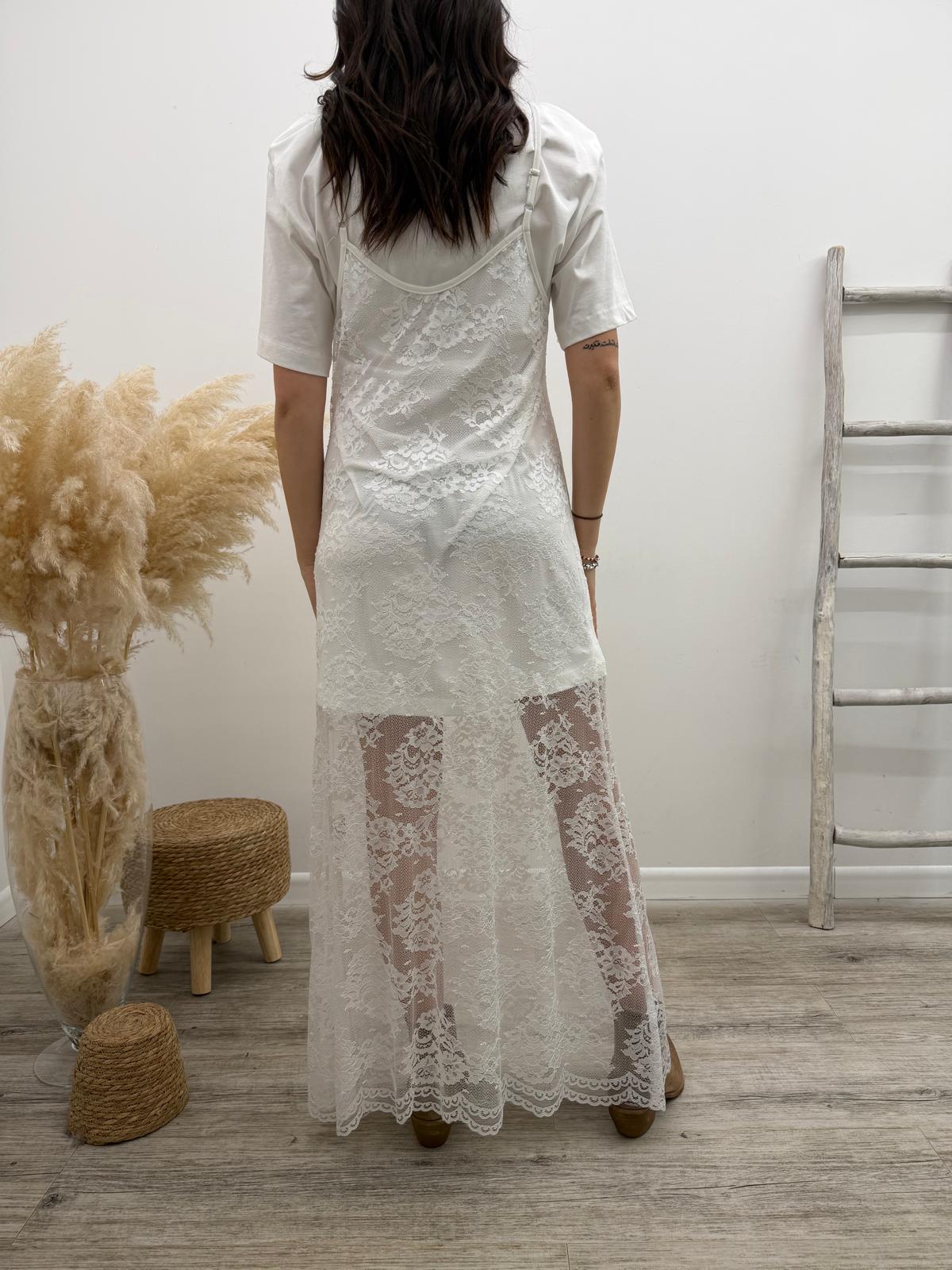 Haveone - Abito Pizzo+Tshirt