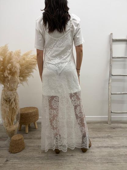 Haveone - Abito Pizzo+Tshirt