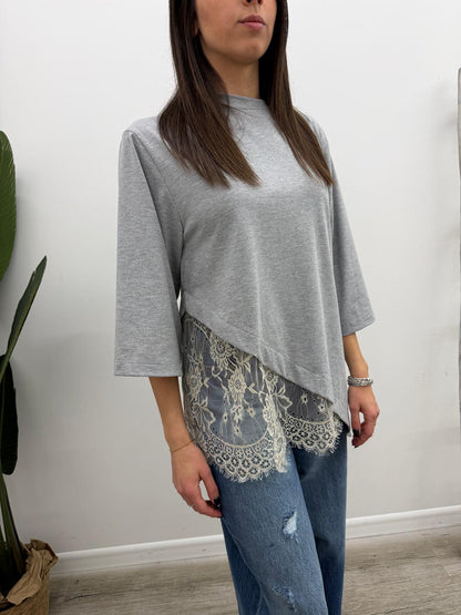 Haveone - Tshirt Obliqua Pizzo