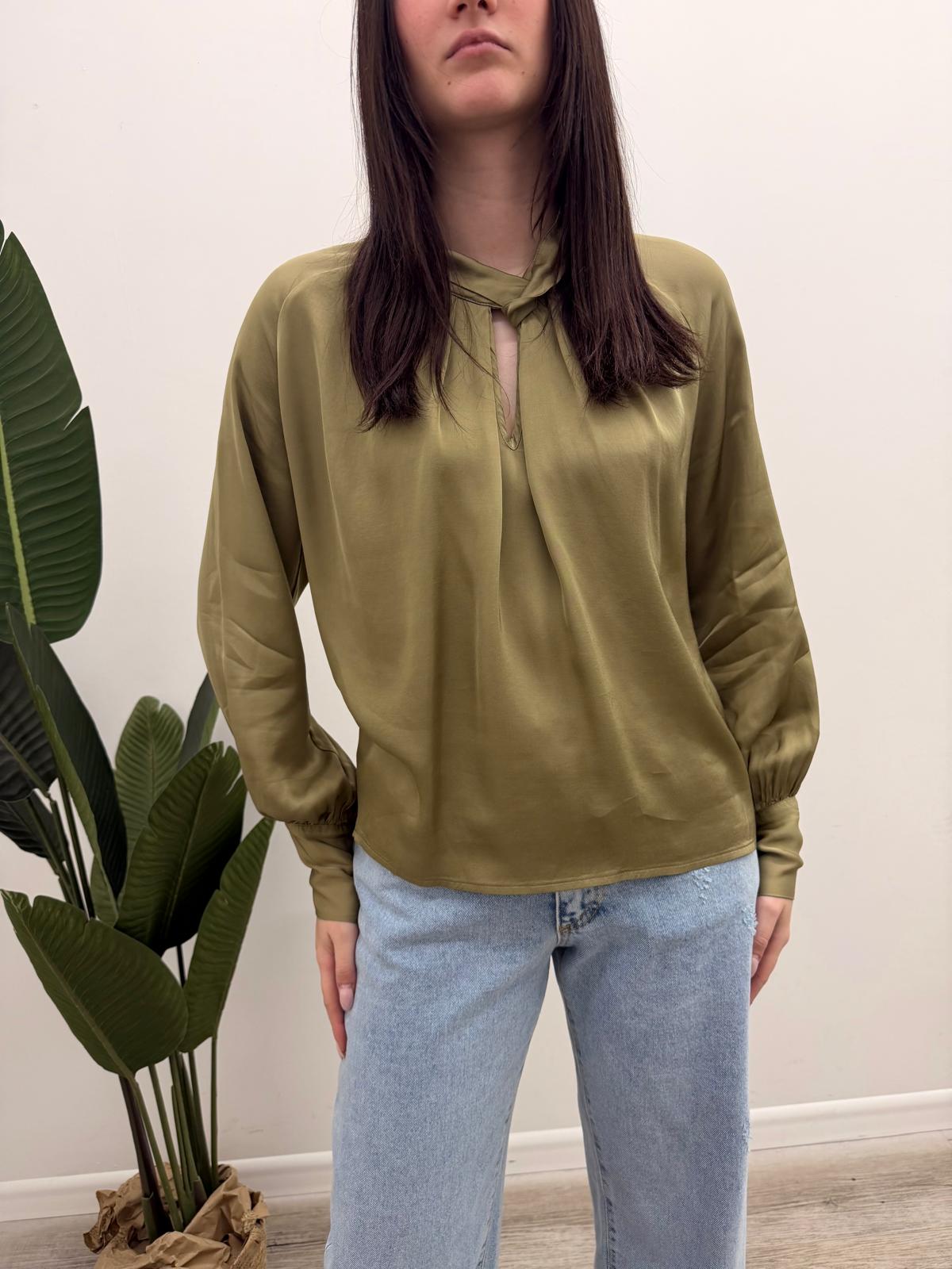 Haveone - Blusa Collo Incrocio
