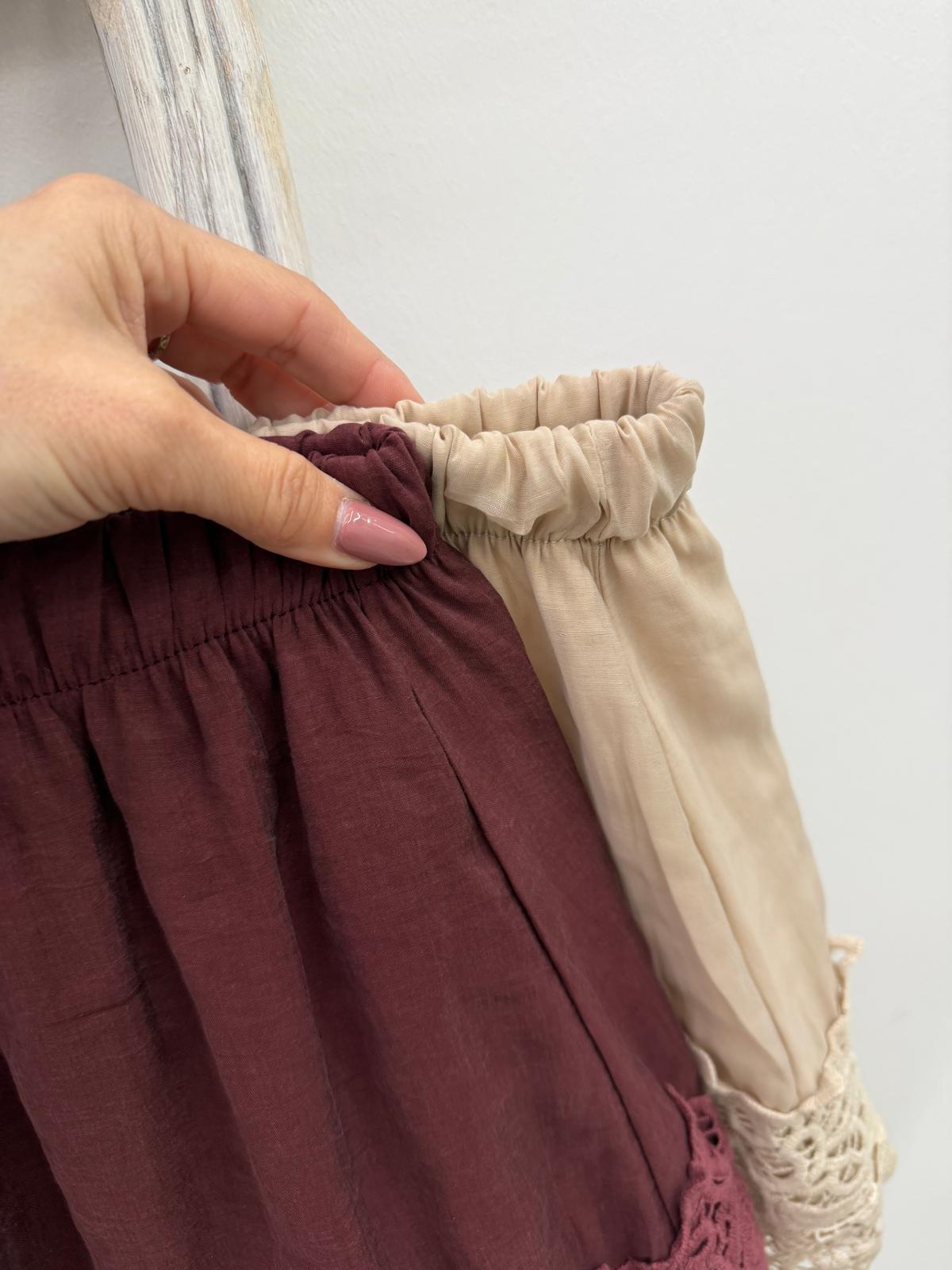 Haveone - Shorts Pizzo Ricami