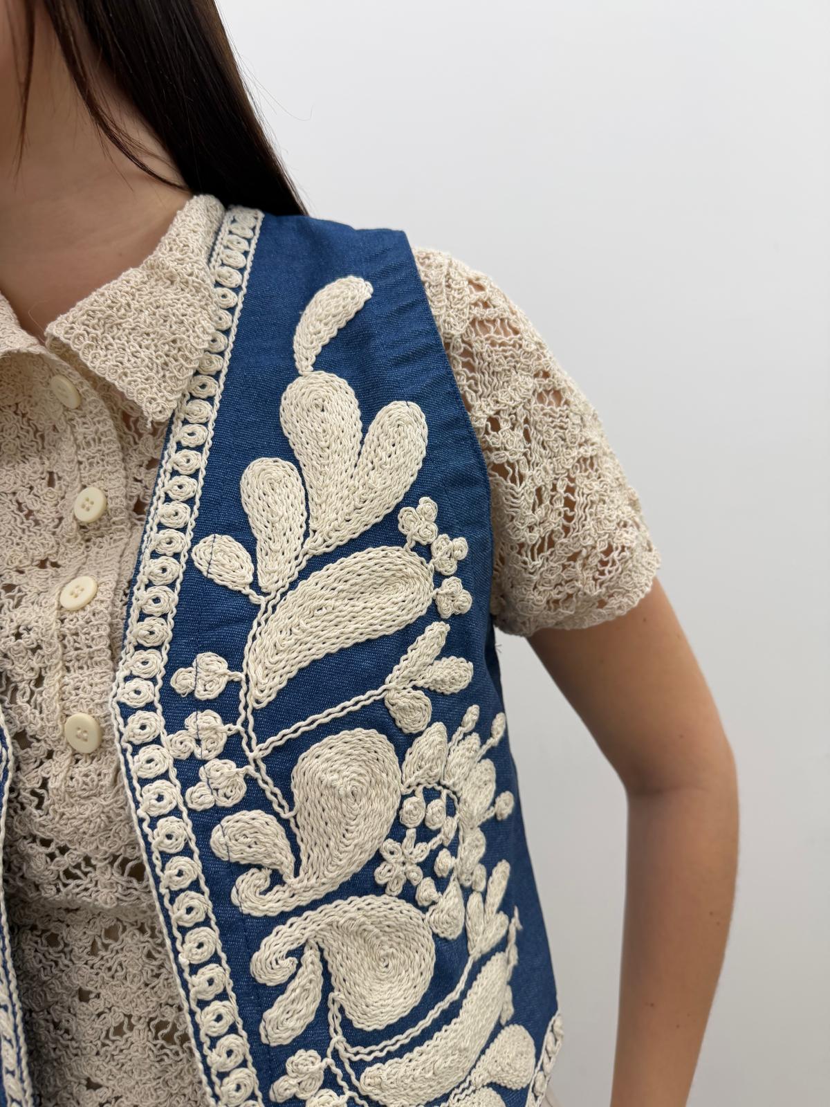 Susy Mix - Gilet Ricamo