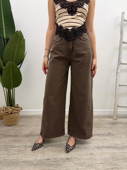 Tensione In - Pantalone Giusy Brown